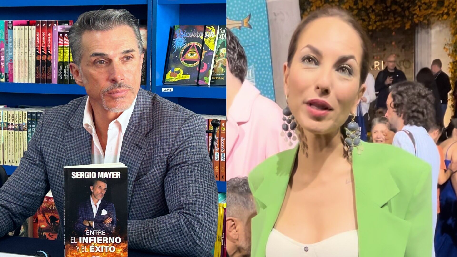 Sergio Mayer y Bárbara Mori. (Fotos: Luis Angel H Mora | Infobae México)