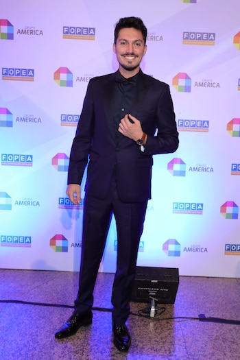 Guido Zaffora, el otro encargado de las notas en la red carpet (Foto: Christian Bochichio)