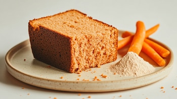 Pan integral esponjoso, rebanadas de zanahoria, receta horneada, postre saludable, fibra dietética, desayuno casero, pan dulce nutritivo. - (Imagen Ilustrativa Infobae)