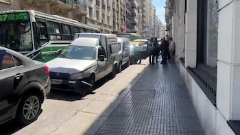 Choque mútiple en el centro porteño