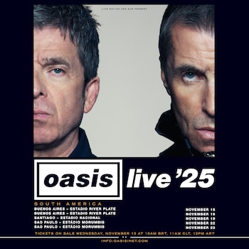 Oasis no incluyó al Perú en su gira mundial.