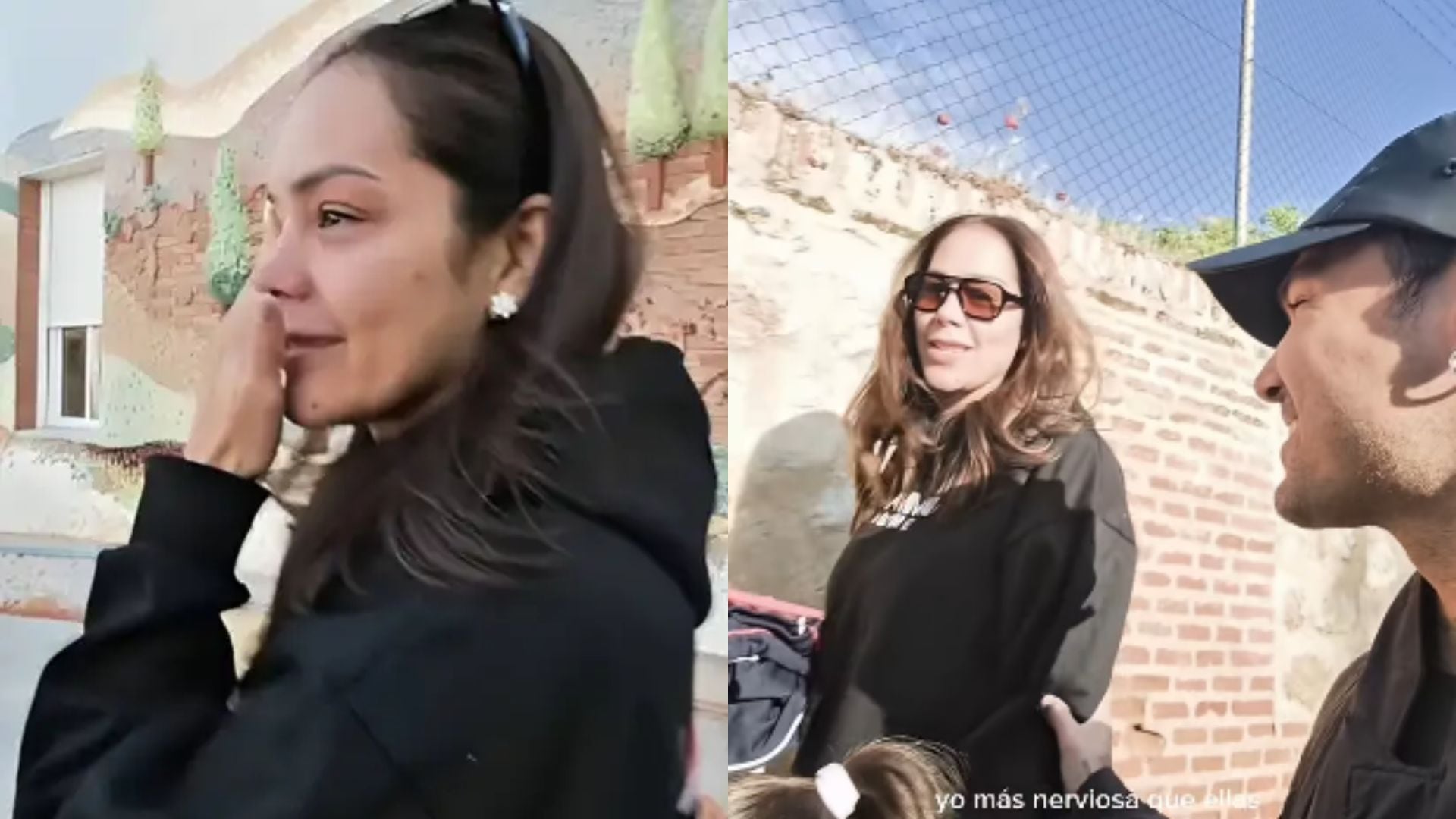 Visiblemente conmovidos, Karen Schwarz y Ezio Oliva viven un momento agridulce al despedir a sus hijas en su primer día de clases en un colegio en España, expresando lo duro que ha sido para ellos.