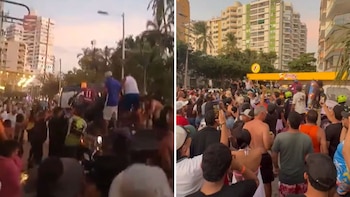 Caos en operativo policial en El Rodadero de Santa Marta: autoridades inmovilizaron motocicletas mal parqueadas y ciudadanos las bajaron de la grúa