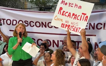 Simpatizantes de Tatiana Clouthier asisten a evento en Nuevo León.
Crédito: X / @Cristotamez