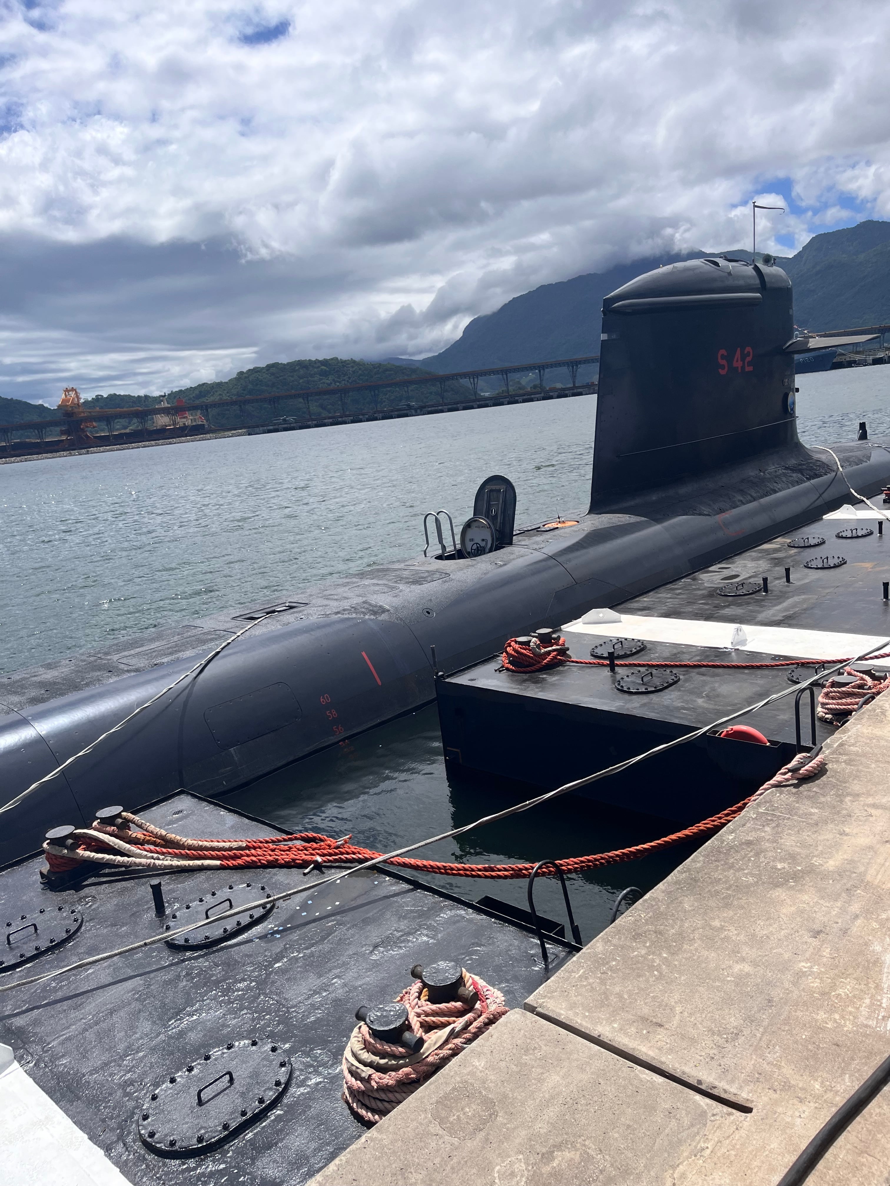 Uno de los Scorpene de Brasil