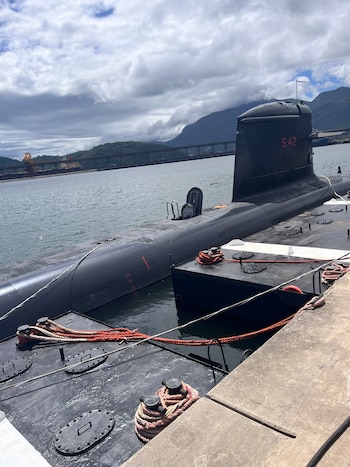 Uno de los Scorpene de Brasil