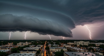El sistema de tormentas impacta