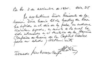 Comunicado del doctor Calviño detrás