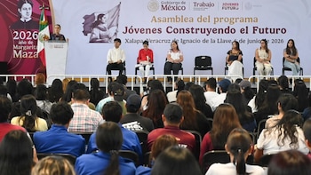 Claudia Sheinbaum destaca avance de programa Jóvenes Construyendo el Futuro. (Foto: Presidencia)