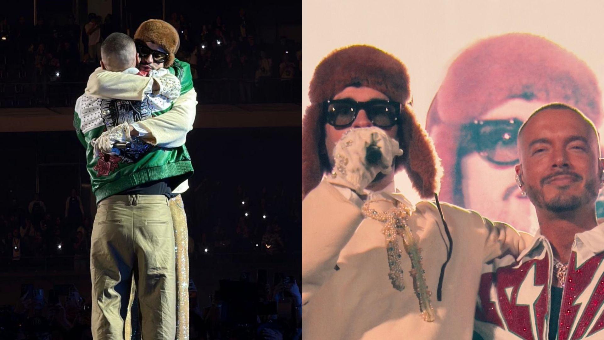 Bad Bunny y J Balvin se reconcilian en CDMX. (Redes sociales)