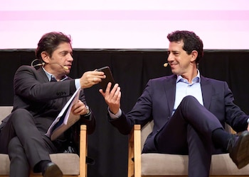 El gobernador bonaerense junto al