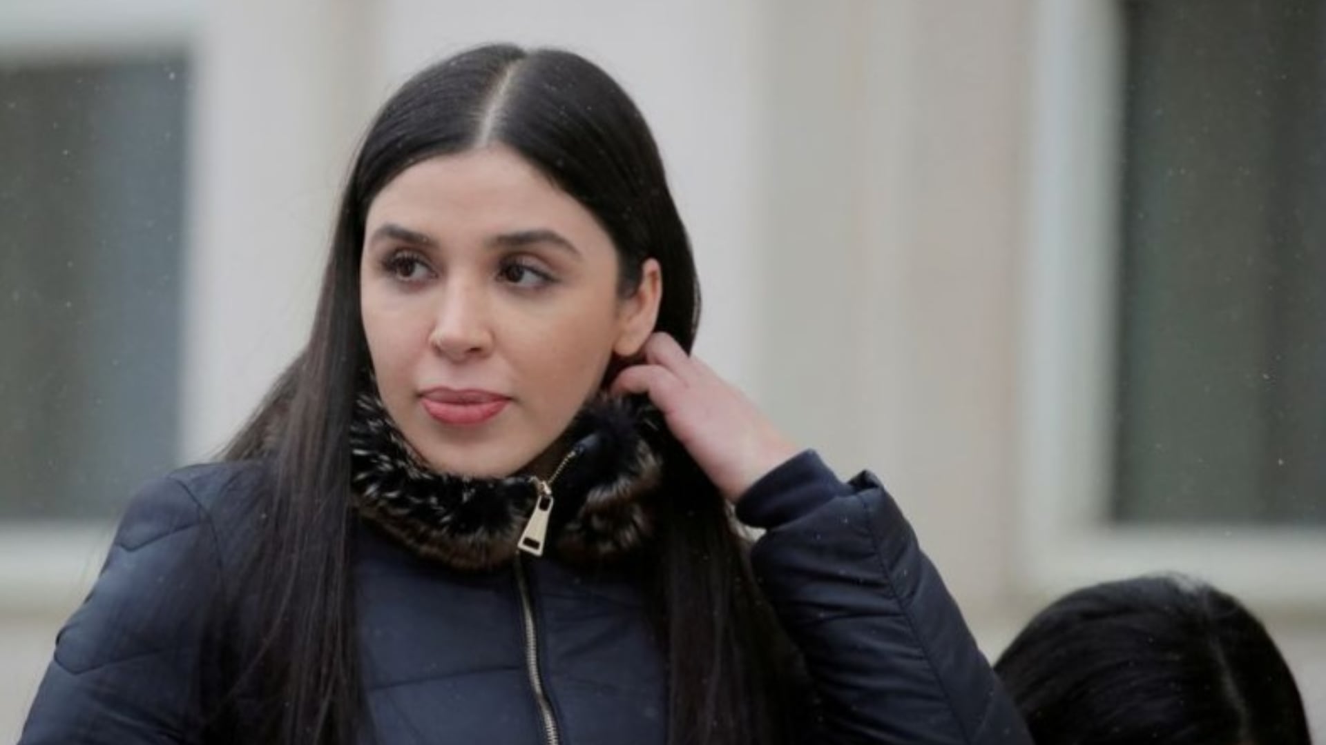 Emma Coronel Aispuro, esposa de Joaquín Guzmán, sale después del juicio del narcotraficante mexicano, conocido como “El Chapo”, en el Tribunal Federal de Brooklyn, en Nueva York, Estados Unidos. 12 de febrero de 2019. REUTERS/Brendan McDermid/Foto de archivo