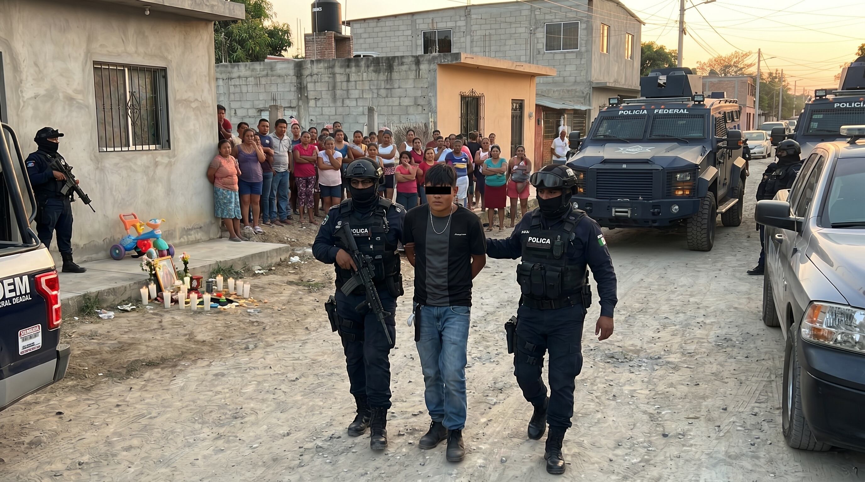 De acuerdo con información oficial, el detenido estaría vinculado con actividades de extorsión, cobro de piso y sicariato. (Crédito: Imagen ilustrativa elaborada con IA| Infobae México)