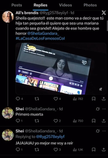 Las reacciones de la esposa del humorista sorprendieron - crédito @Ryg2578eyiiyf / X