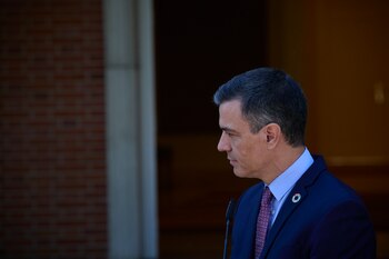 02-07-2021 El presidente del Gobierno, Pedro Sánchez, interviene en una rueda de prensa posterior a una reunión con el secretario general de las Naciones Unidas, 2 de julio de 2021, en el Palacio de La Moncloa, Madrid. (España). El encuentro entre ambos mandatarios se produce dentro de la visita oficial que Guterres inició ayer, jueves 1 de julio, a España tras su reelección para un segundo mandato como máximo representante de las Naciones Unidas.
DEPORTES
Jesús Hellín - Europa Press