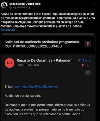 Miguel Ángel del Río sobre