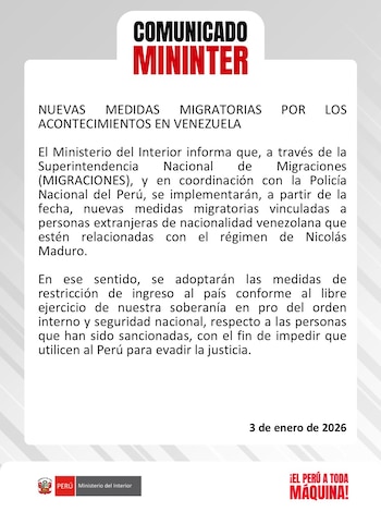 Medidas migratorias buscan impedir que