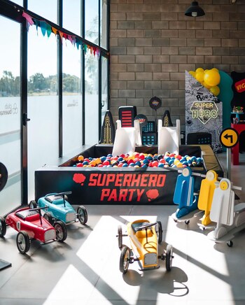 La ambientación del cumpleaños del