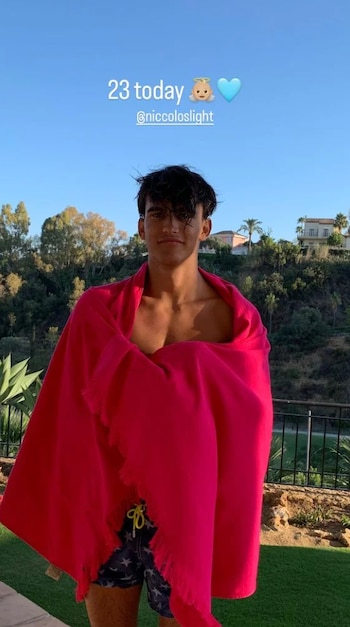 Niccolo Iglesias em uma foto nas redes sociais compartilhada por sua prima Victoria Iglesias. (@victoriaiglesiasr)