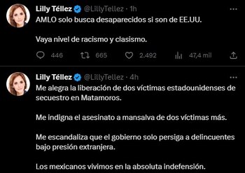 La también periodista aseguró que