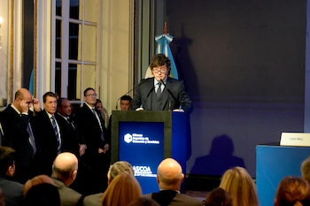 Javier Milei en el Council de las Americas