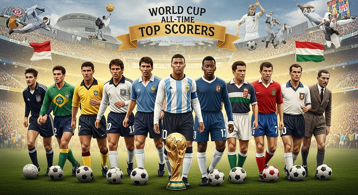 Cada mundial ha visto a distintos campeones de goleo. (Imagen Ilustrativa Infobae)