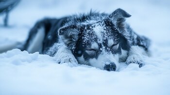 Ventana, una perra embarazada de