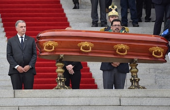 Yamandú Orsi, el día del velorio de Mujica (REUTERS/Martin Varela Umpierrez)