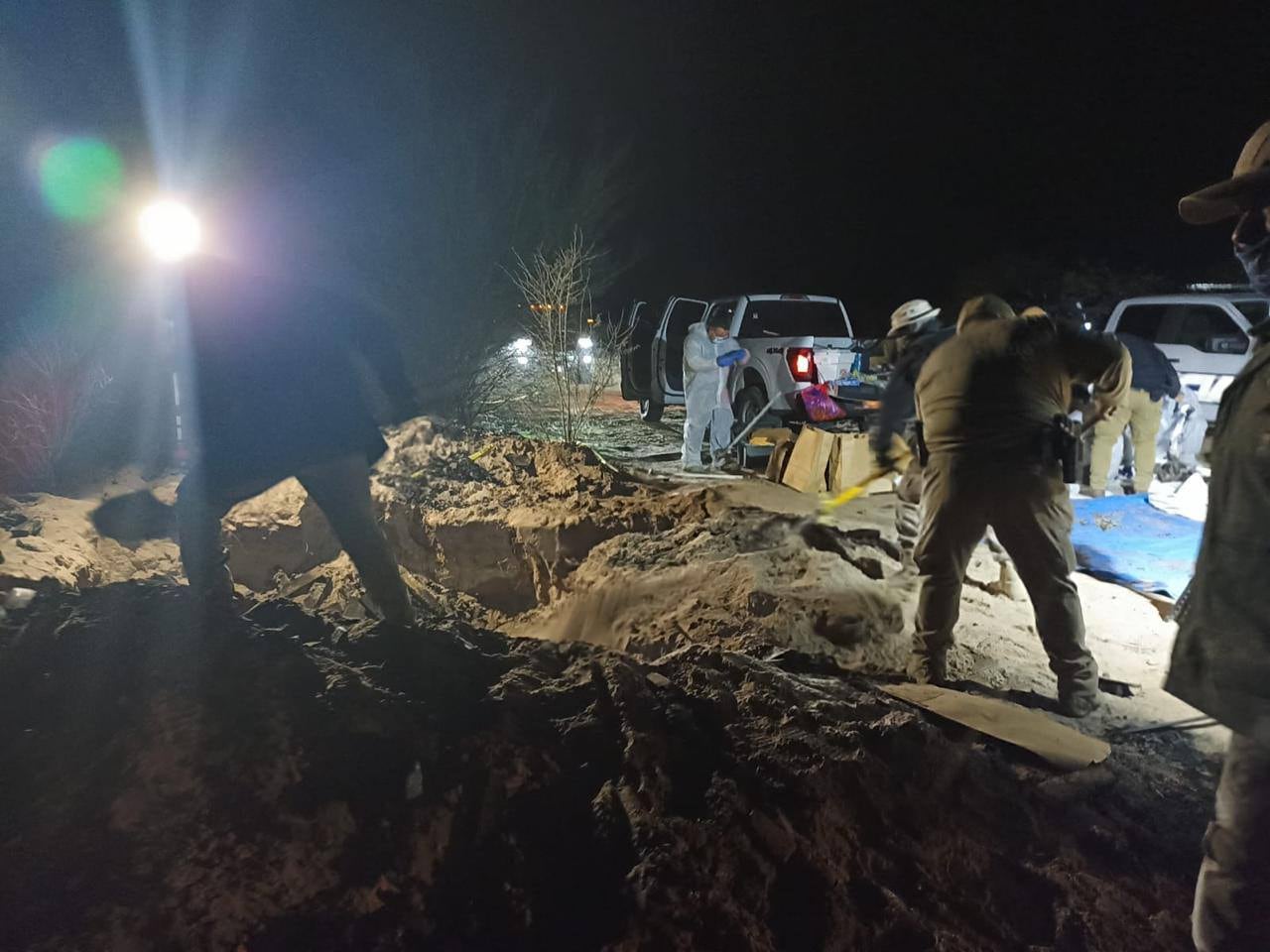 Autoridades estatales y colectivos trabajan en la zona.Crédito: Facebook - Madres Unidas y Fuertes Oficial