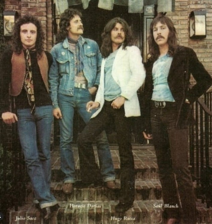 Saul Blanch, en Plus, junto a Julio Sáez, Horacio Darian y Hugo Racca