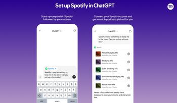 ChatGPT permite vincularse a Spotify para recomendaciones musicales