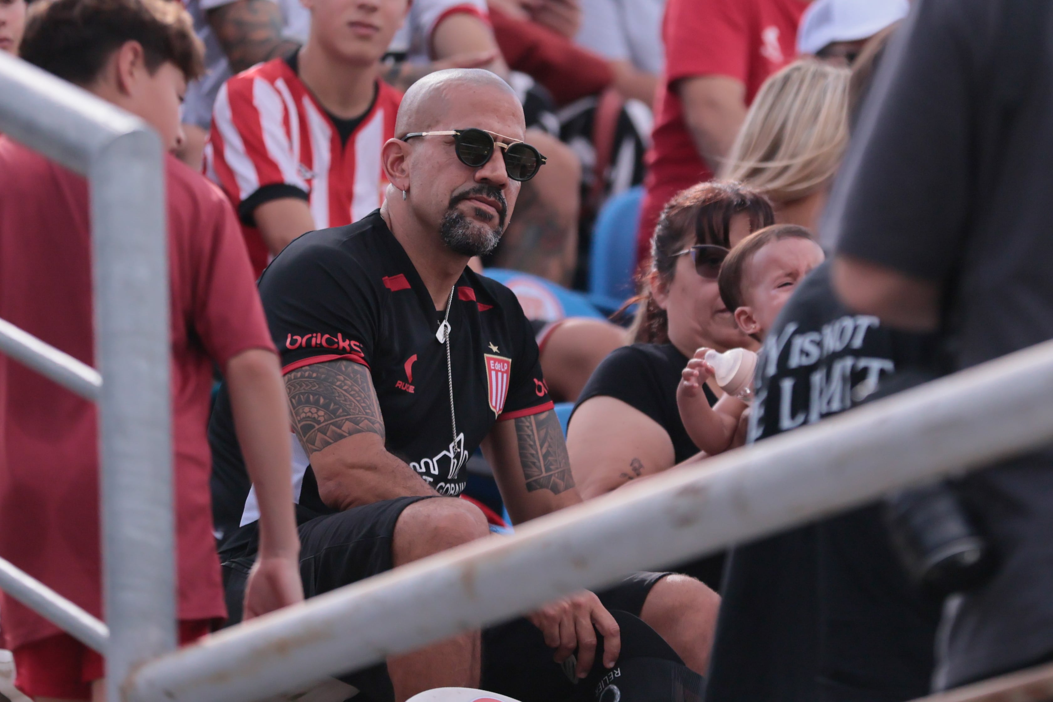 Juan Sebastián Verón vivió la final entre Estudiantes y Platense en la tribuna (RSFotos)