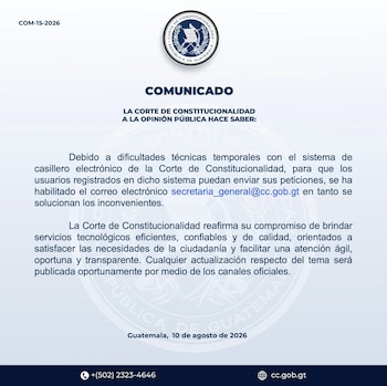 La CC informó luego que activó sus protocolos de seguridad y contingencia para contener el ciberataque y restablecer los servicios.