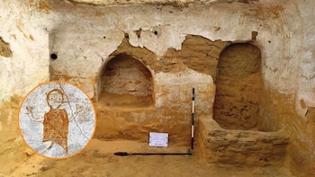 Descubren un monasterio cristiano del siglo IV en el desierto de Egipto: 2.000 metros cuadrados y murales decorativos