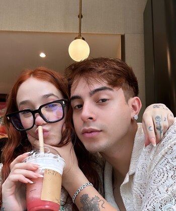 La cantante y su pareja,