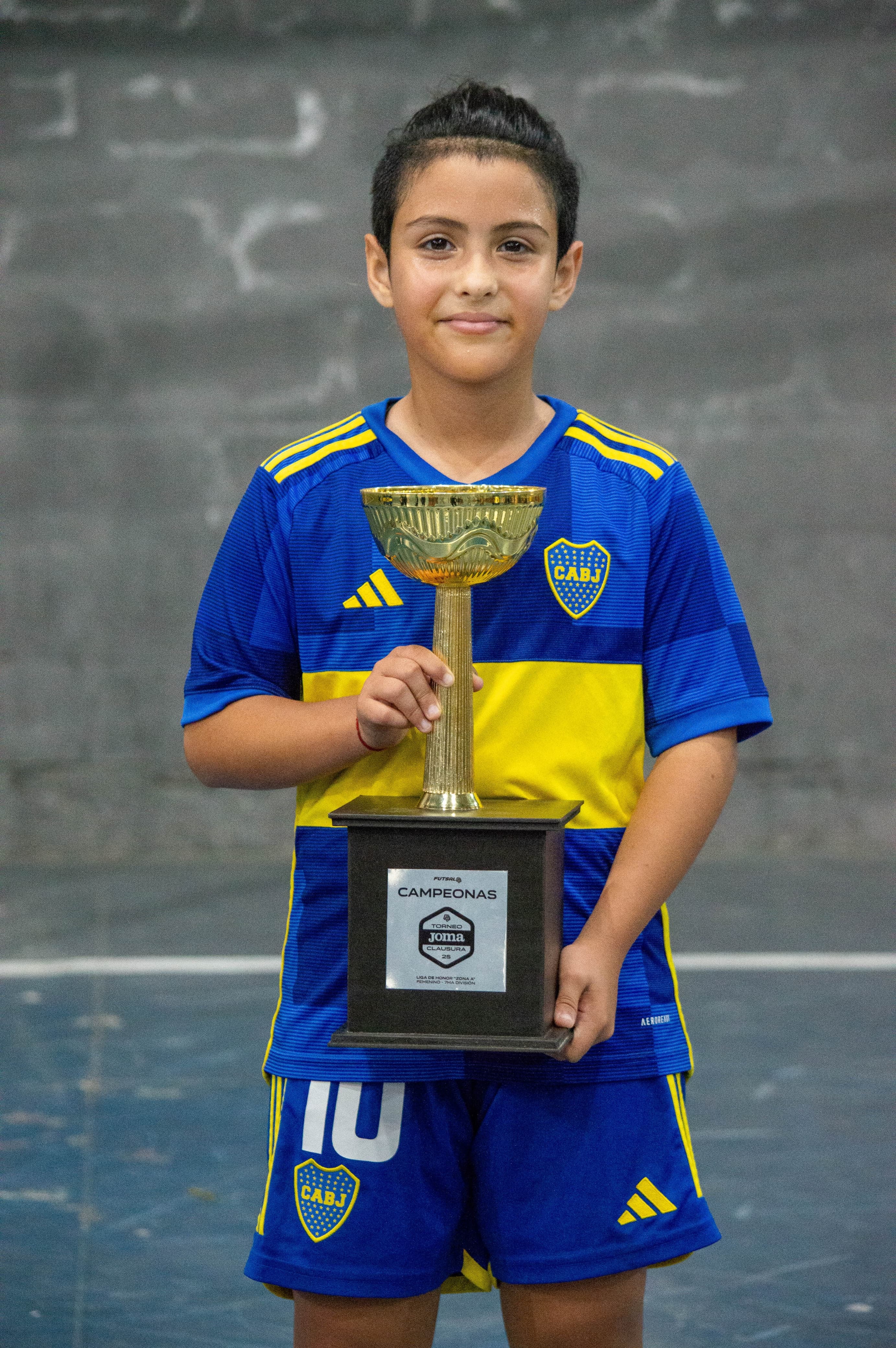 Lu Barrios fue bicampeona con Boca en la liga de futsal, siendo capitana en el Torneo Clausura
