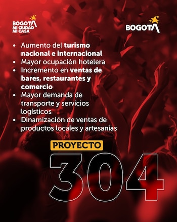 El turismo, el comercio, el transporte y la generación de empleo reciben un fuerte impulso durante los partidos oficiales de la Selección Colombia en la capital - crédito Secretaría de Hacienda de Bogotá