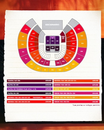 Las boletas para el concierto en Bogotá van desde $115.000 hasta $500.000 pesos colombianos y se adquieren por etapas a través de TuBoleta - crédito cortesía Breakfast Live