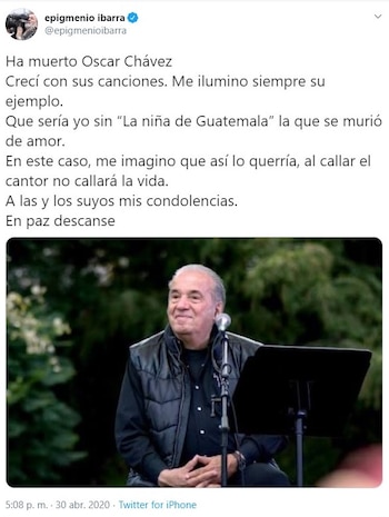 El director de cine dejó