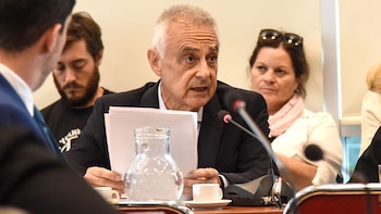 Carlos Baamonde durante su exposición