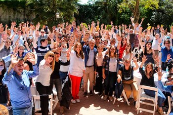 El ex presidente se mostró