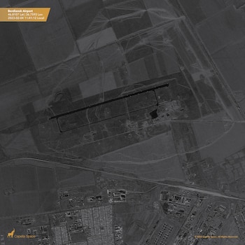 Imagen satelital del aeropuerto de
