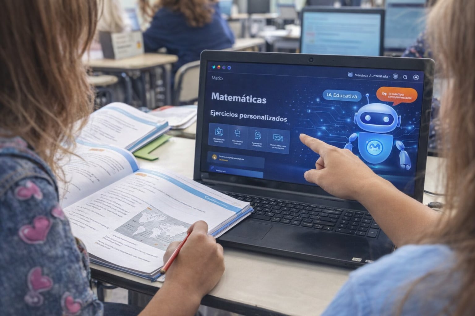 El modo estudio ofrece guías, cuestionarios y recursos para reforzar el aprendizaje en asignaturas clave como matemáticas y biología. (Imagen Ilustrativa Infobae)