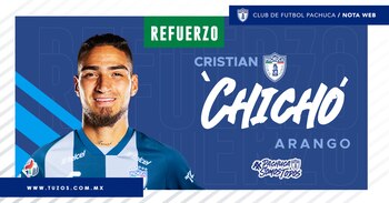 Cristian Arango, nuevo jugador del Pachuca de México para la temporada 2023