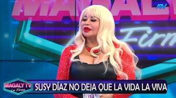 Susy Díaz rompe su silencio sobre su vida sentimental y revela la insólita razón por la que terminó con su ‘guardado’. Captura: Magaly TV La Firme.