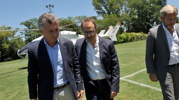 Mauricio Macri con el intendente