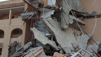 Edificio derrumbado (Policía local)