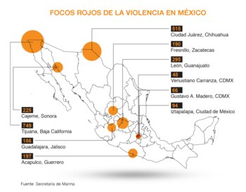 Las ciudades más violentas de