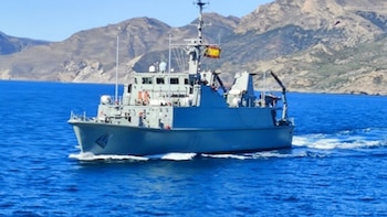 Cazaminas 'Tambré' zarpa desde Cartagena