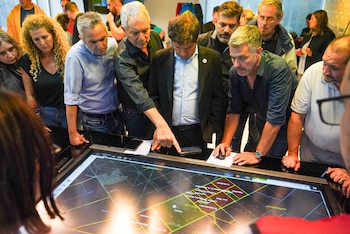 Axel Kicillof supervisó el operativo